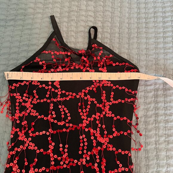 Revolution Dancewear Adult Small Style# 0125 Black and Red Sequin Costume - Picture 7 of 10